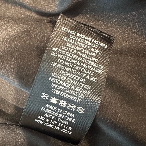 Alice + Olivia Black Cropped Blazer Waterfall Collar - Harvey Jacket Suede - Picture 5 of 6